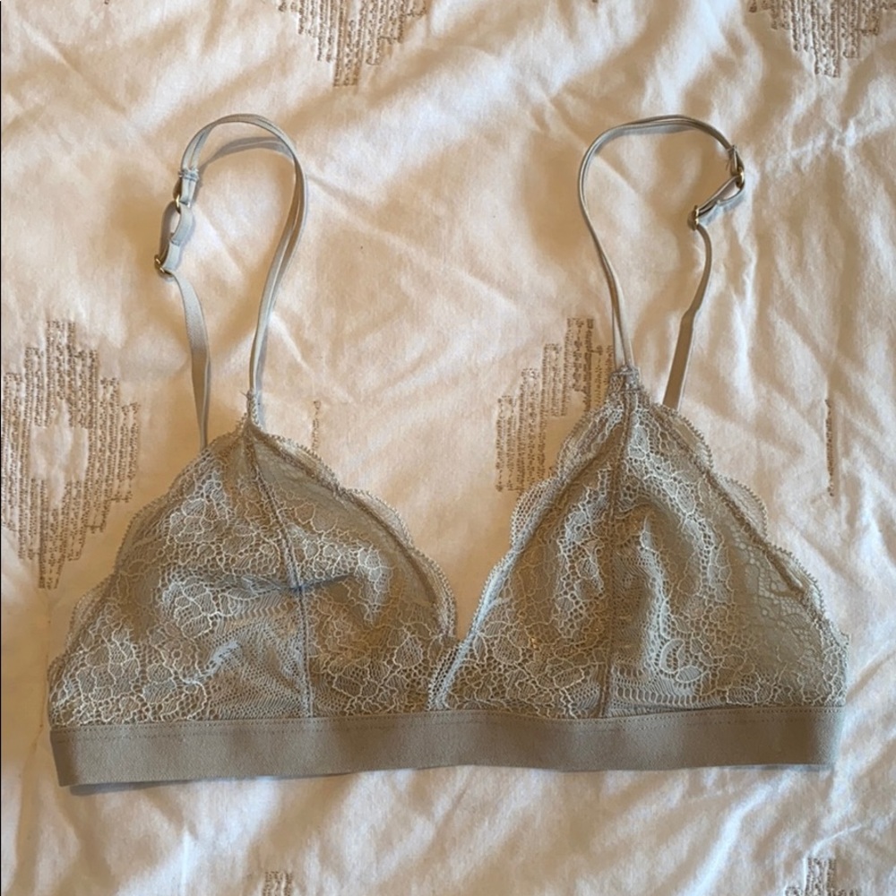Madewell Bralette Light Gray